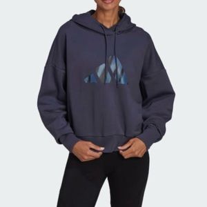 Adidas Sportswear Navy blue Graphic Hoodie medium